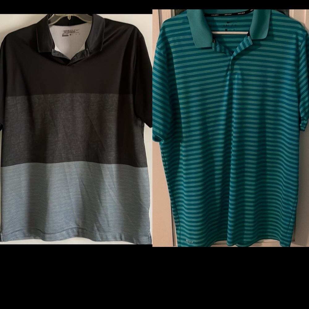 Men’s lot of 2 XL Nike Dri-Fit polos